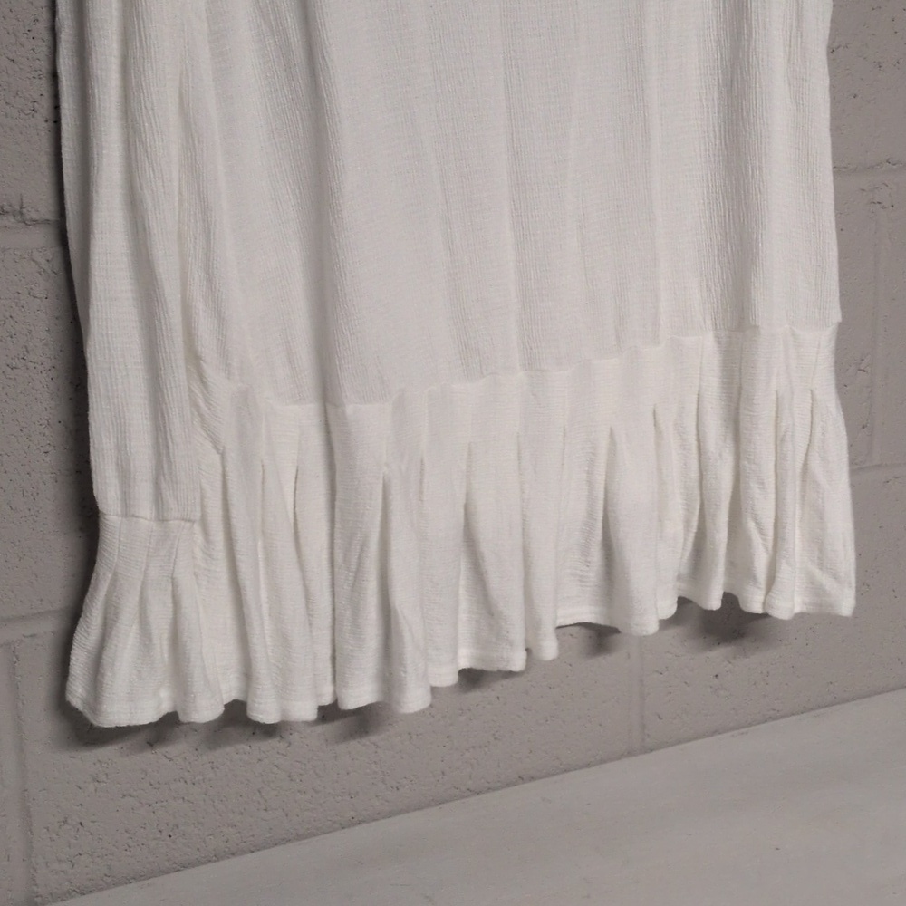 Free People Your Girl Button-Front Tunic Top Dress In Ivory Size XS, Bohemian - Picture 7 of 7
